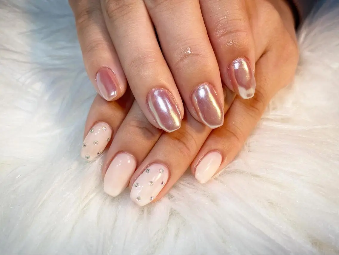 ネイル ミラーネイル ストーンネイル ハンドネイル P. nailのネイルデザイン