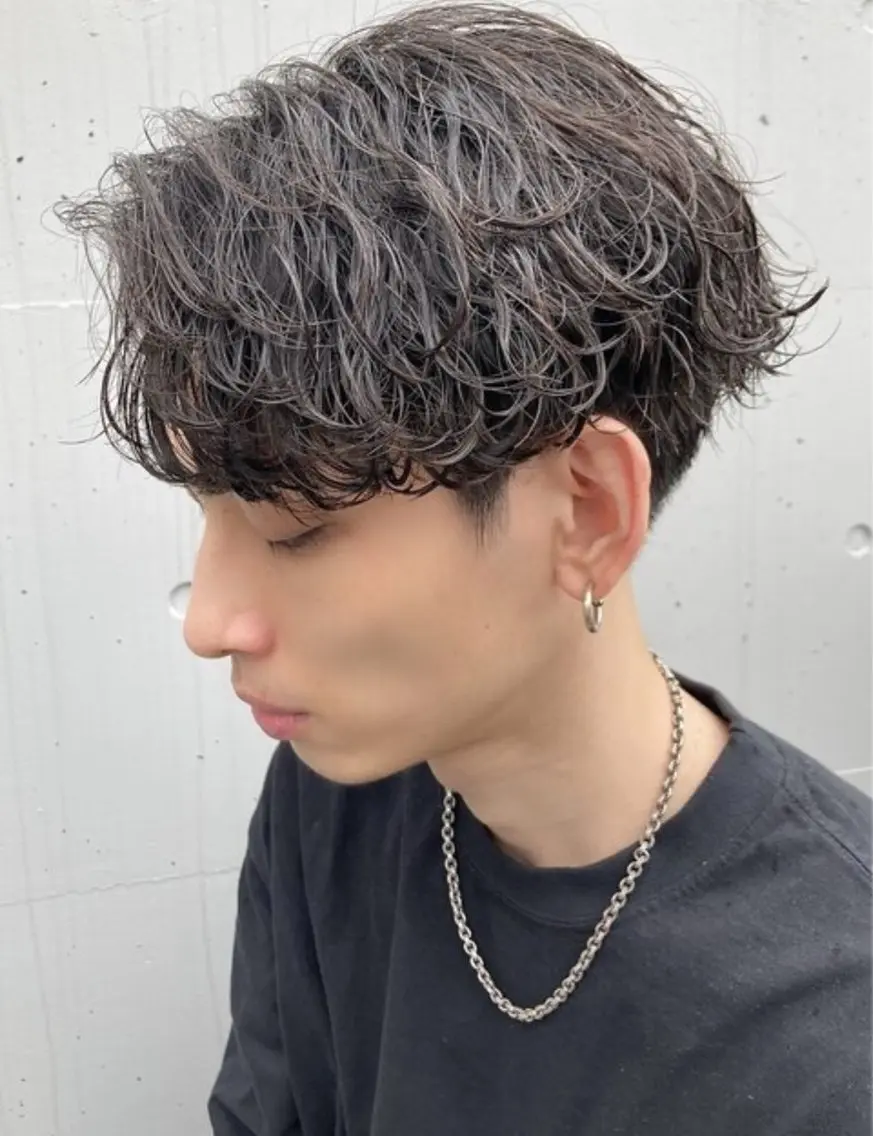 パーマ パーマ 中谷海里/フェザー パーマ/スパイキーのヘアスタイル