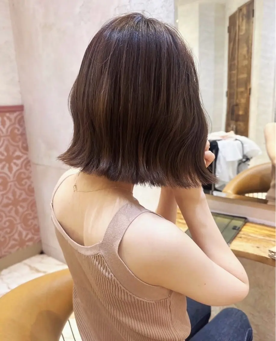ショート ボブ カット 縮毛矯正 【ボブ矯正指名 No.1】森栄範のヘアスタイル