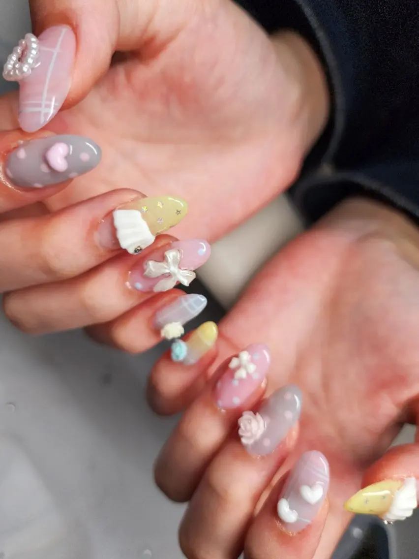 ネイル ハンドネイル eightyfour nail💚白石のネイルデザイン