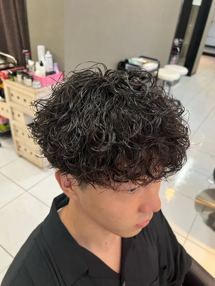 パーマ メンズ カット パーマ パーマ特化美容師 茂木広幸のヘアスタイル