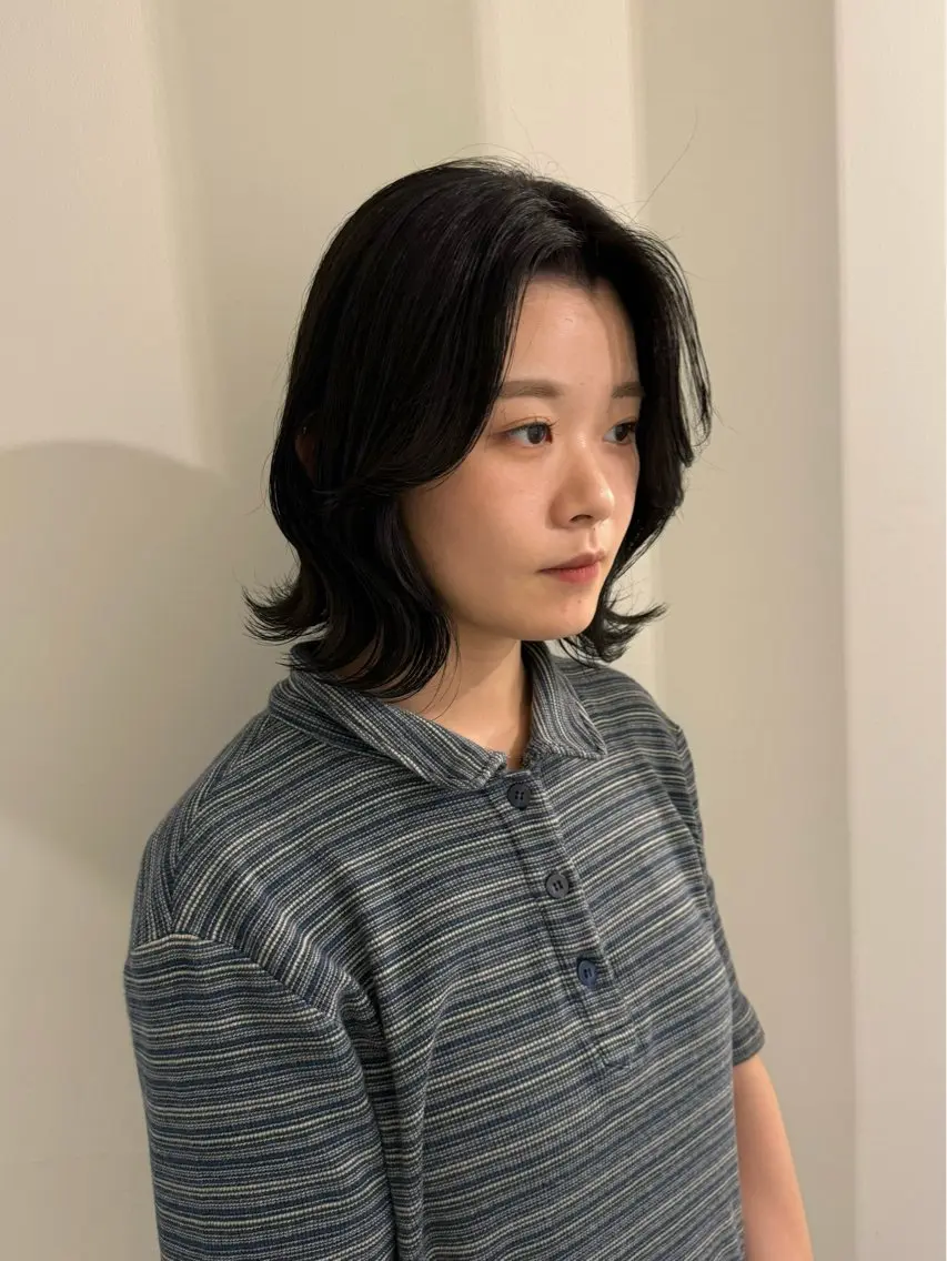 セミロング カラー ヘアカラー 内沼 恵留菜のヘアスタイル