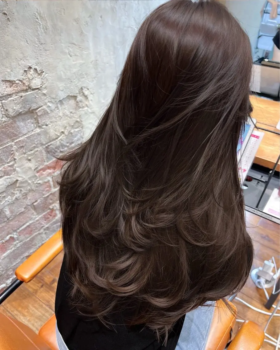 ロング カラー 映える顔まわり/前髪 特化 💗 ユキマのヘアスタイル