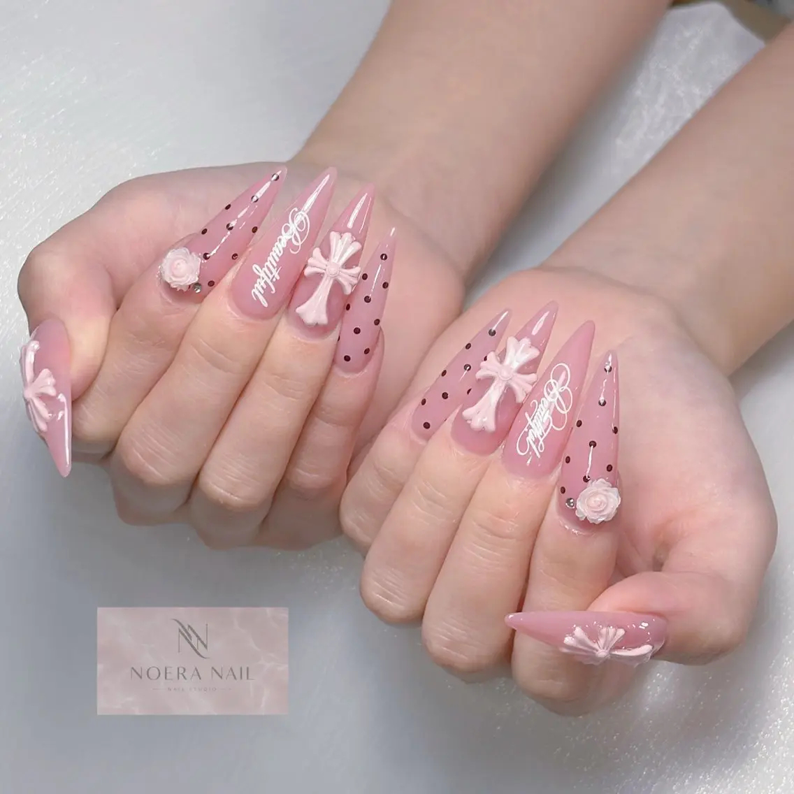 ネイル ハンドネイル ハンドケア NOERA NAIL チップ長さ出し大塚店のネイルデザイン