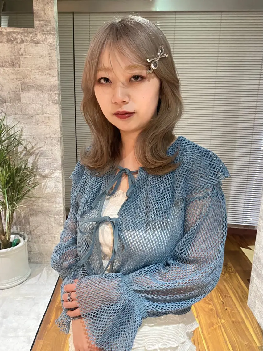 ミディアム カラー カット ヘアカラー トリートメント mai / linoah˚✧のヘアスタイル