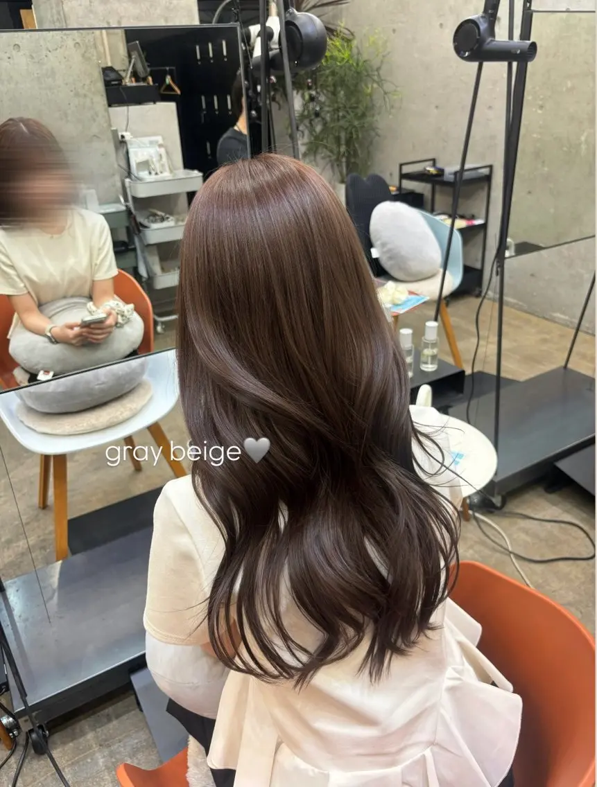 ロング カラー ヘアカラー 🫧透明感カラー/ うる艶カラー/すみれのヘアスタイル