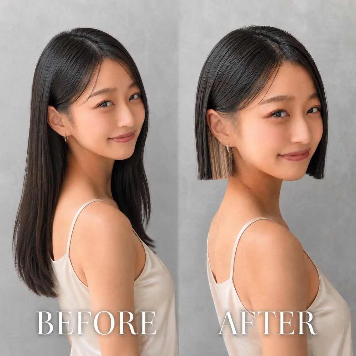ミディアム カラー インナーカラー ボブ カット ヘアカラー トリートメント 🍀小川大輔🍀 ボブ/ブリーチ🥇のヘアスタイル