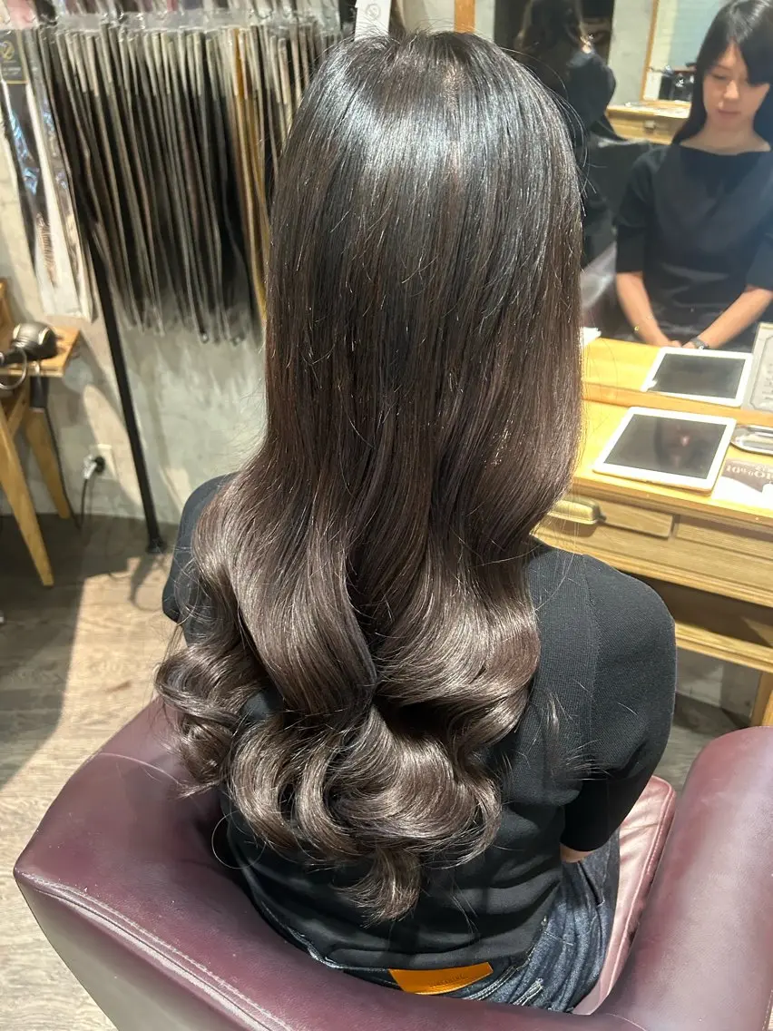 ロング ロング パーソナルカラー 診断🍀マリンのヘアスタイル