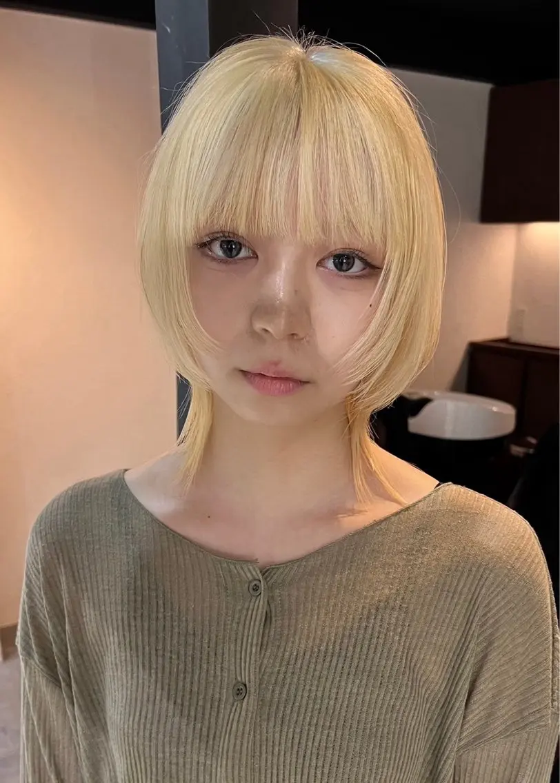 セミロング ヘアカラー トリートメント 盛れるカットカラー DEAN豊橋店のヘアスタイル