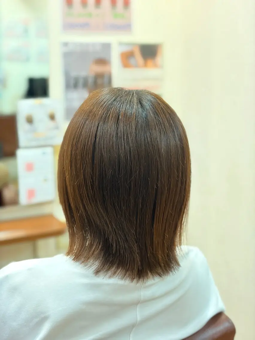 ミディアム ボブ 外ハネヘア 甲斐 あおいのヘアスタイル