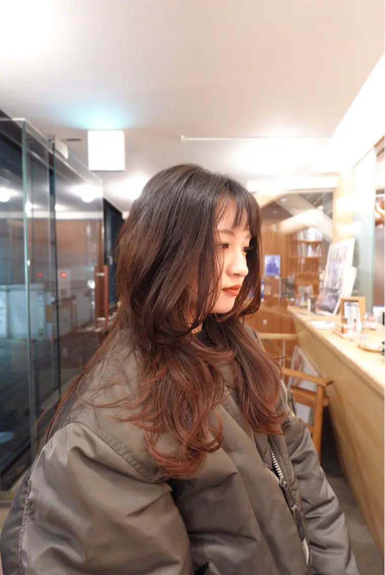 ロング アオキ サキ💫のヘアスタイル