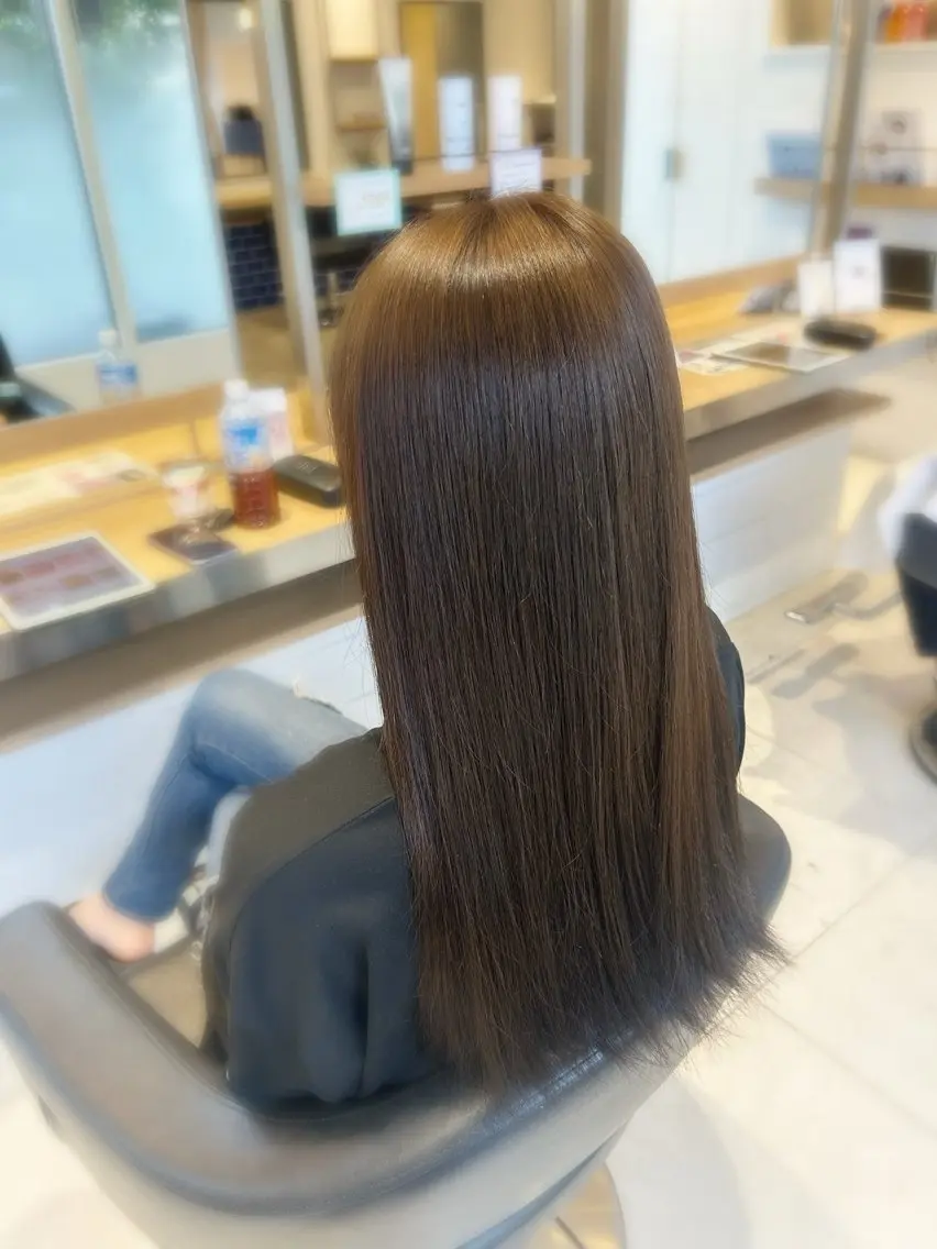 ロング カラー ベージュカラー ブリーチ ブラウンカラー ヘアカラー トリートメント 【シールエクステ/透 明感カラー】さくらのヘアスタイル