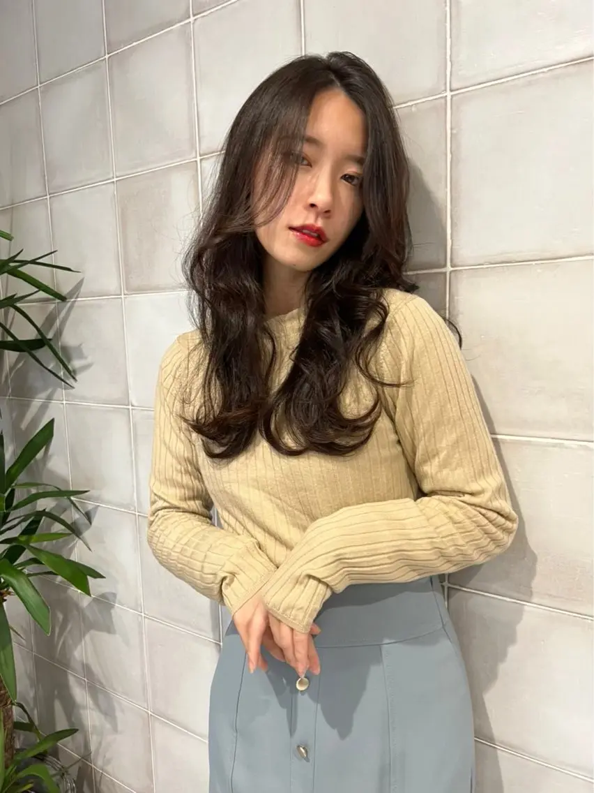 ロング カラー 沢井涼人 ✂︎ 艶髪のヘアスタイル