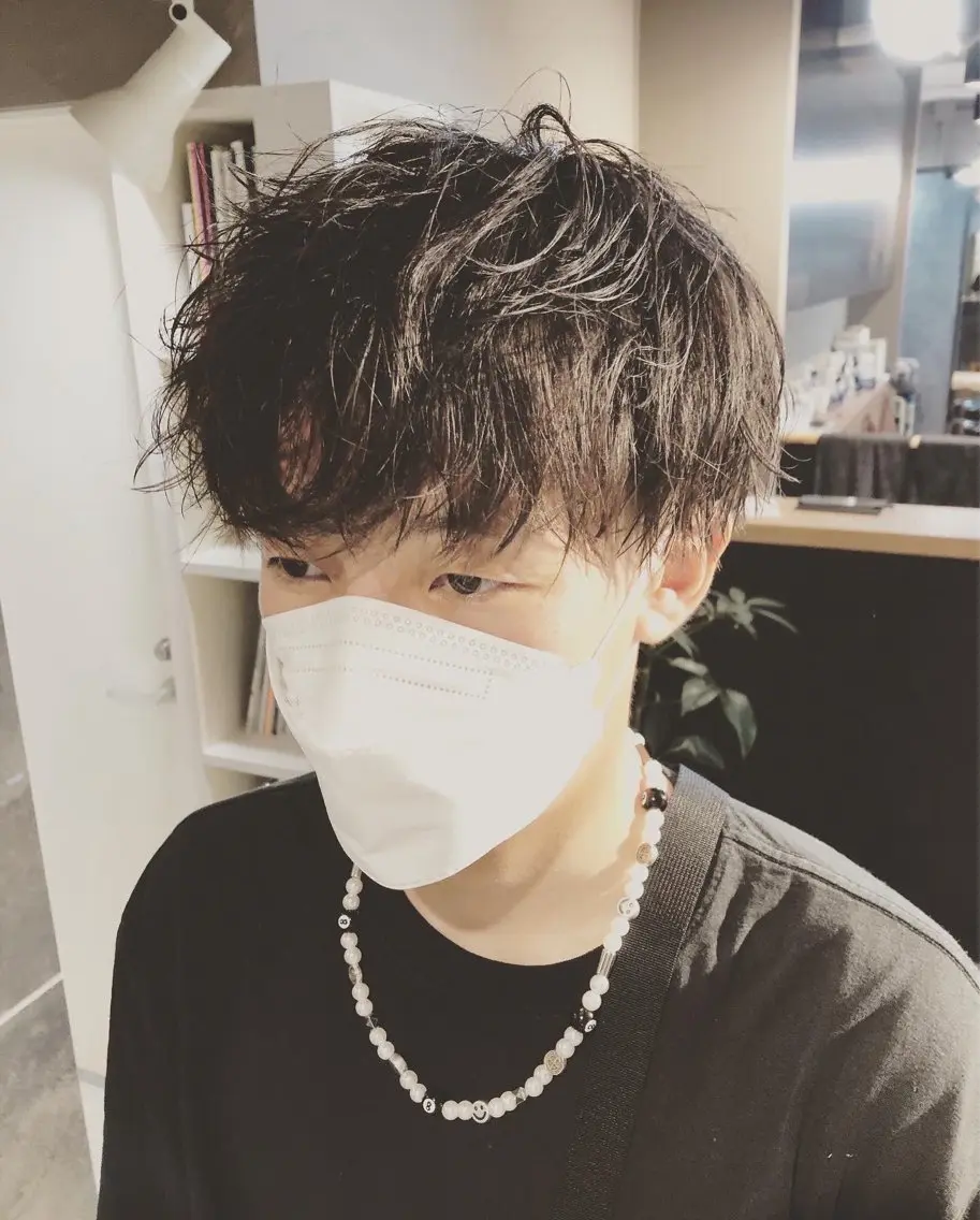 パーマ ヘアアレンジ メンズ カット パーマ トリートメント ヘアセット メンズ特化✂️栗原 侑也のヘアスタイル