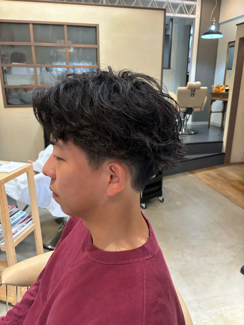 ショート メンズ カット パーマ 鹿児島 TSUBASAのヘアスタイル