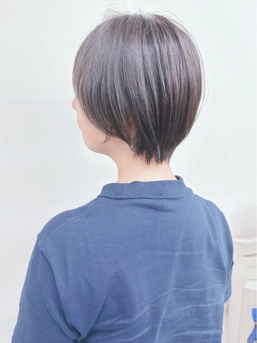 ショート カット ヘッドスパ ボブ/ゆるふわ ボブパーマ/とういのヘアスタイル