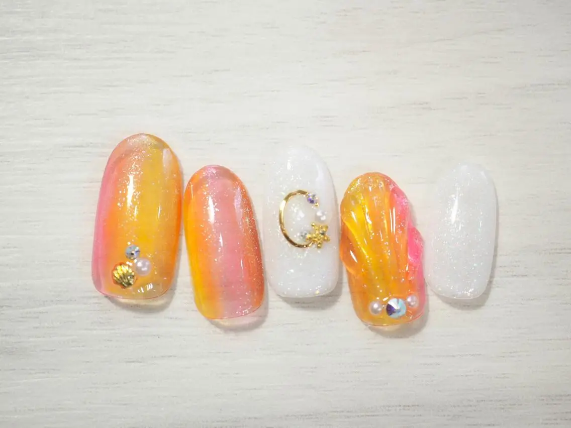 ネイル ハンドネイル トップネイリスト Ribbon立川店のネイルデザイン