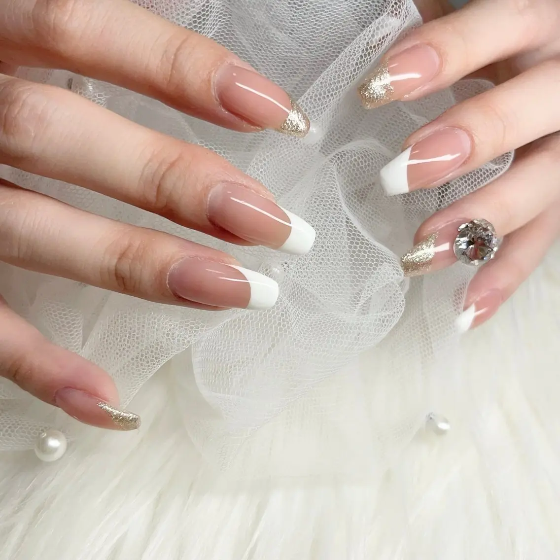 ネイル フレンチネイル ハンドネイル Rnail. misatoのネイルデザイン