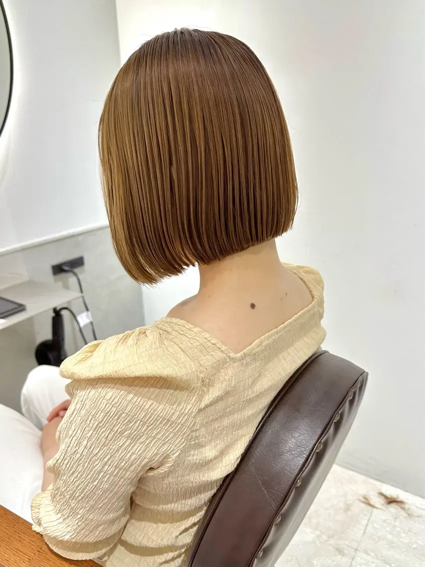 ショート カラー 透明感カラー 髪質改善 似合わせカット トリートメント カット ヘアカラー トリートメント 髪質改善 縮毛矯正/ レイヤー/銀座/本木のヘアスタイル