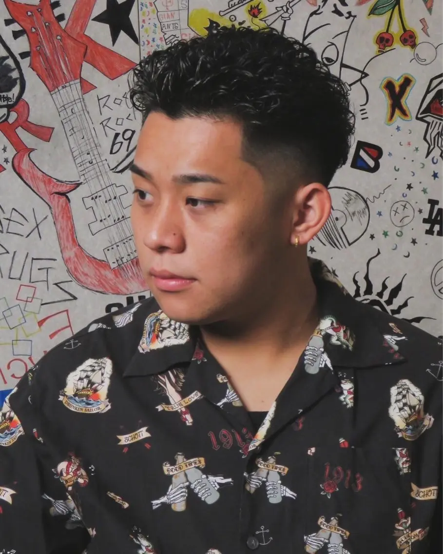 パーマ メンズ 江口 沙良のヘアスタイル