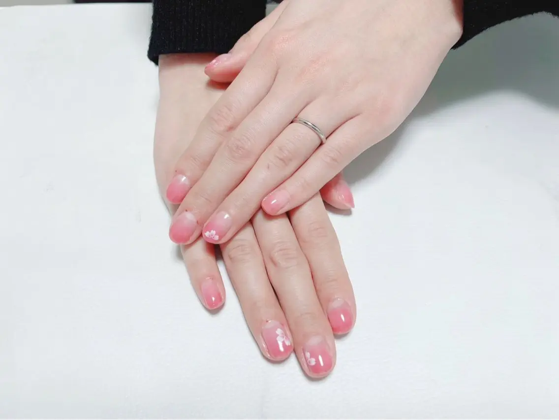 ネイル 桜ネイル 春ネイル ハンドネイル naiisalon apfelのネイルデザイン