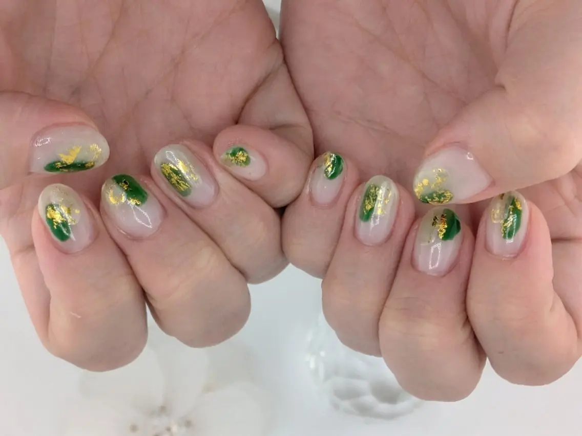 ネイル ハンドネイル Azusa .nail gleeのネイルデザイン