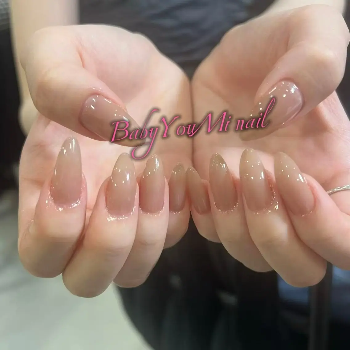 ネイル オーロラネイル チークネイル 成人式 フットネイル フレンチネイル ハンドネイル BabyYouMi nailのネイルデザイン