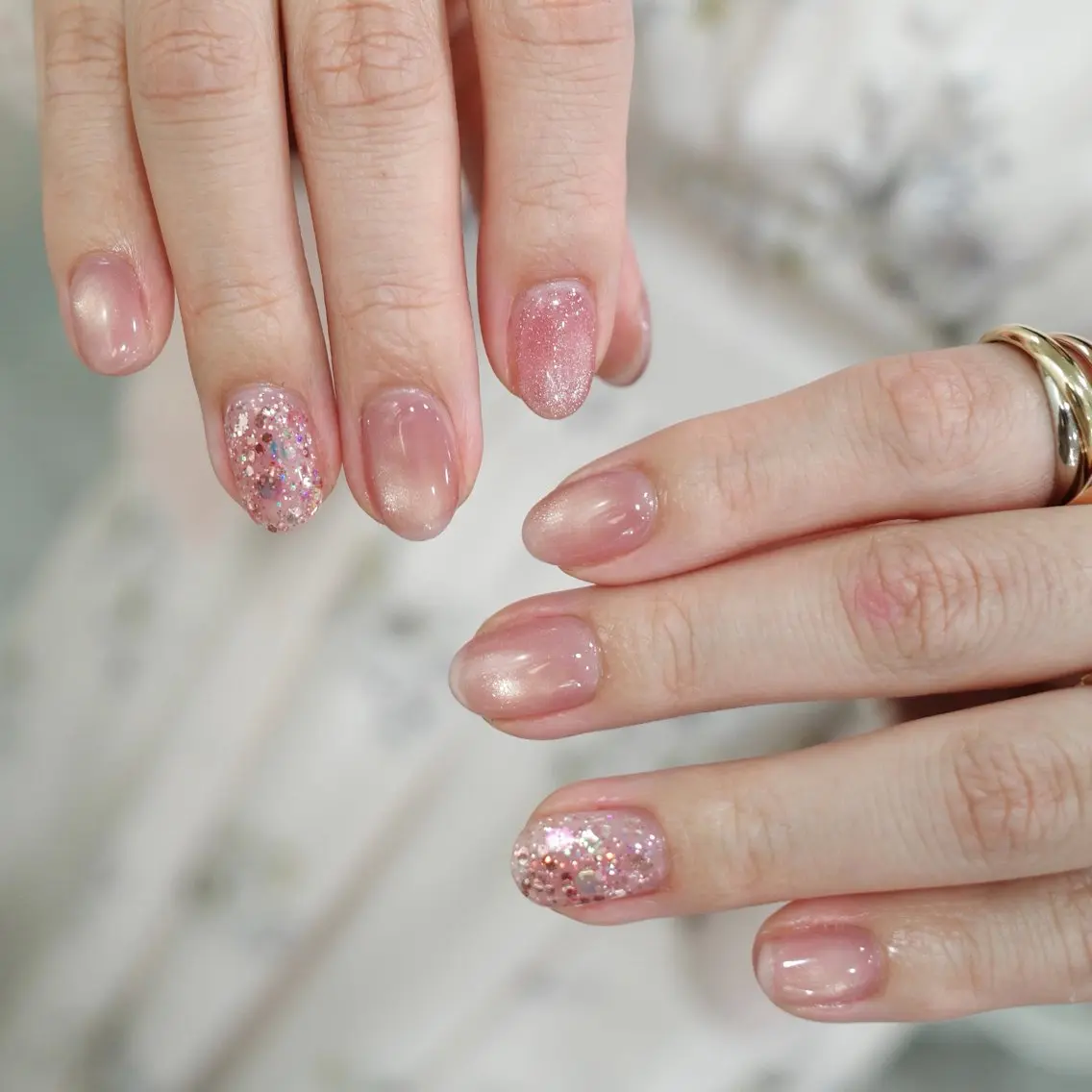 ネイル キラキラネイル ラメ(グリッター) ハンドネイル sösö nailのネイルデザイン