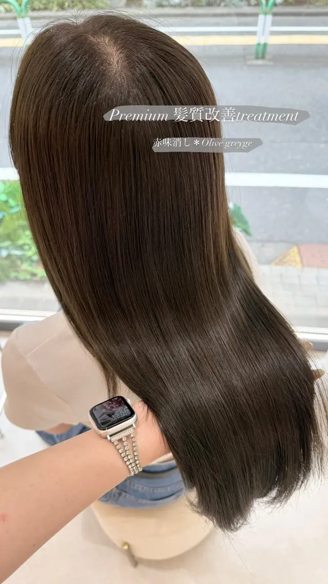 ロング カラー 🫧赤み消し＊艶髪 nanami🫧のヘアスタイル