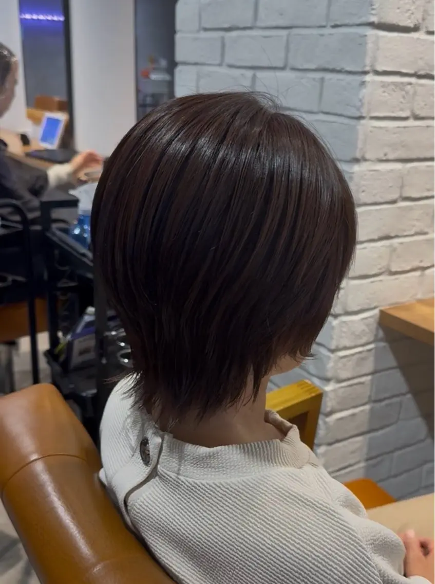 ショート ヘアカラー ふうか🧸 カラー2500円🎀のヘアスタイル