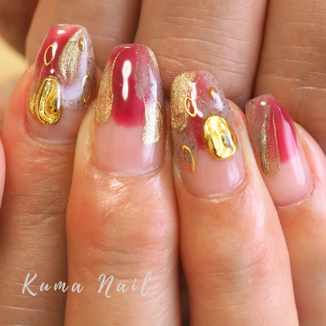 ネイル ニュアンスネイル ハンドネイル 藤が丘ネイル Kuma Nailのネイルデザイン