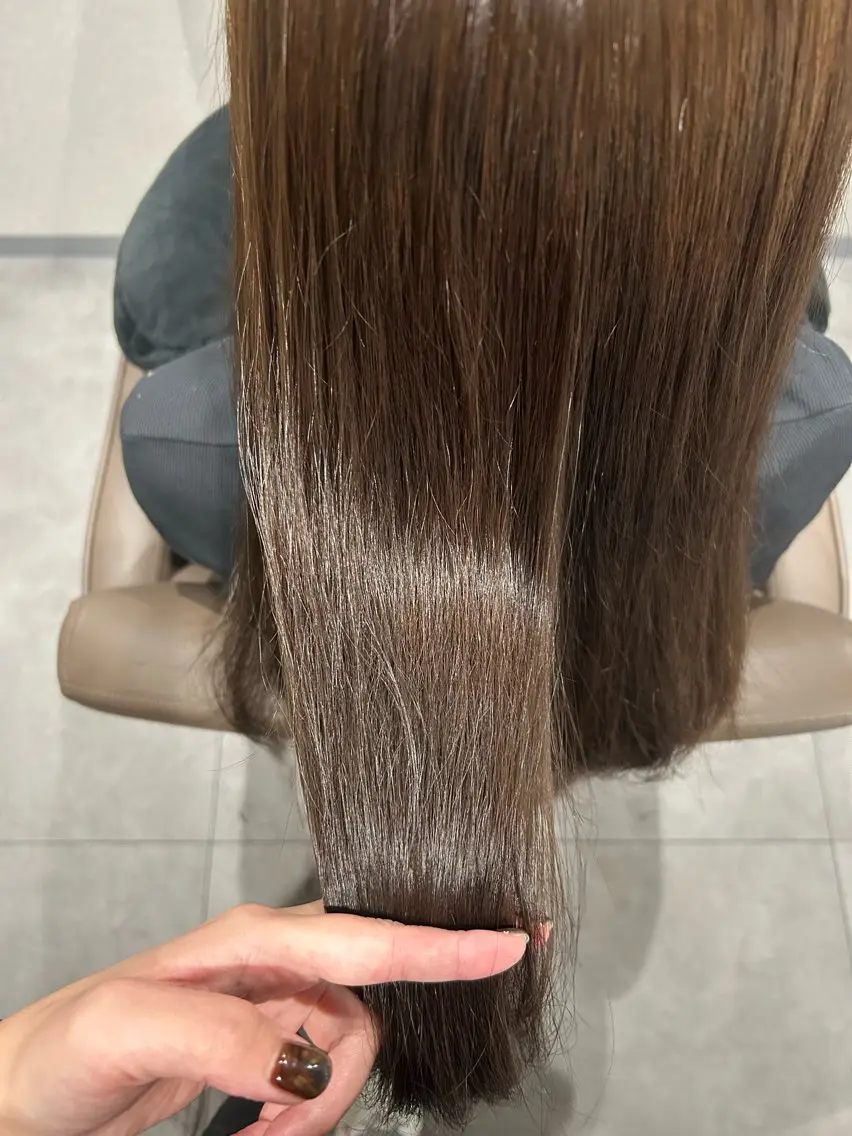 セミロング カラー ベージュカラー 🎀髪質改善 カラーyui🎀のヘアスタイル