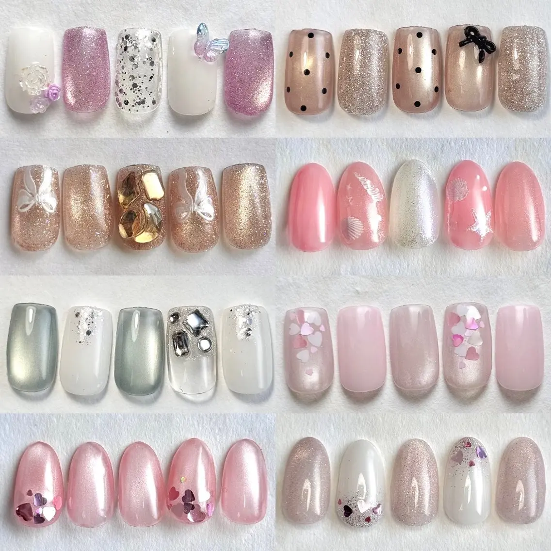 ネイル ジェルネイル ガーリー オフィスネイル ハンドネイル muum_nail 新宿2分 三丁目1分のネイルデザイン
