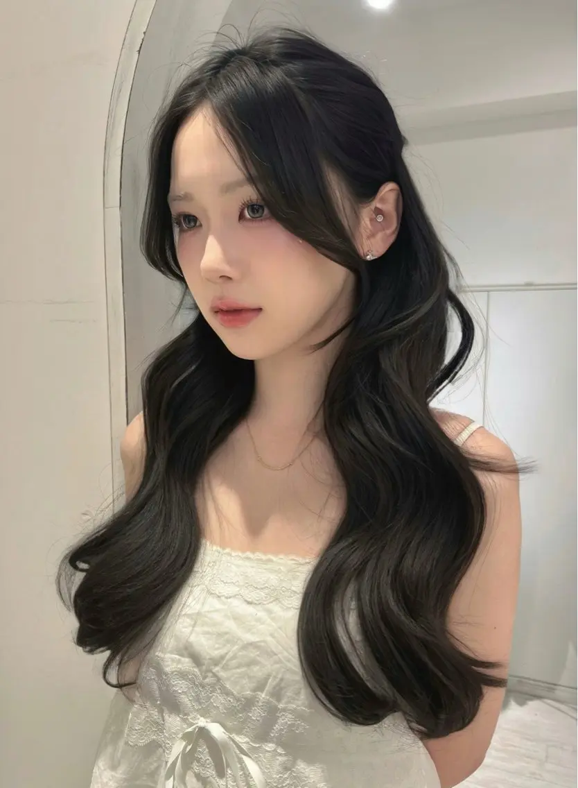 ロング カラー レイヤーカット カット ヘアカラー トリートメント 【韓国ヘア×透明感 カラー】笹谷 莉未のヘアスタイル