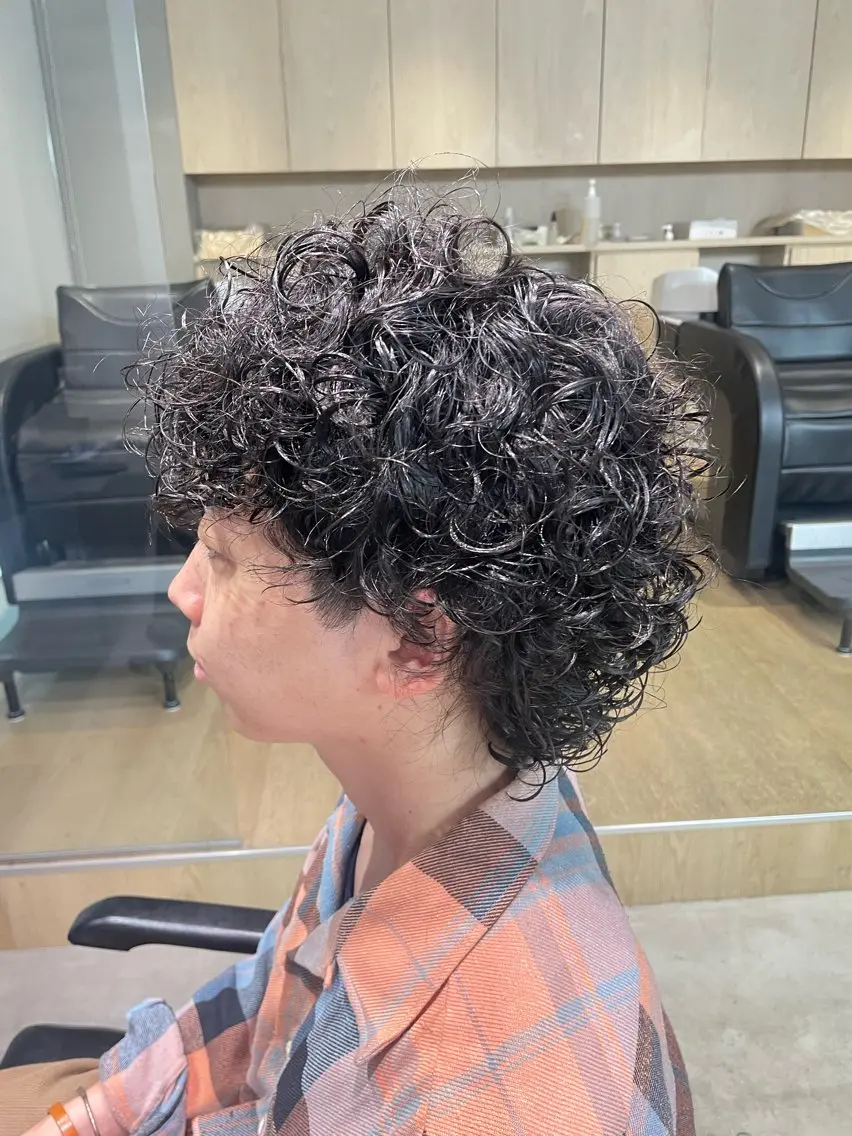 パーマ メンズ カット パーマ fifth天神 パーマ特化/石橋航海のヘアスタイル
