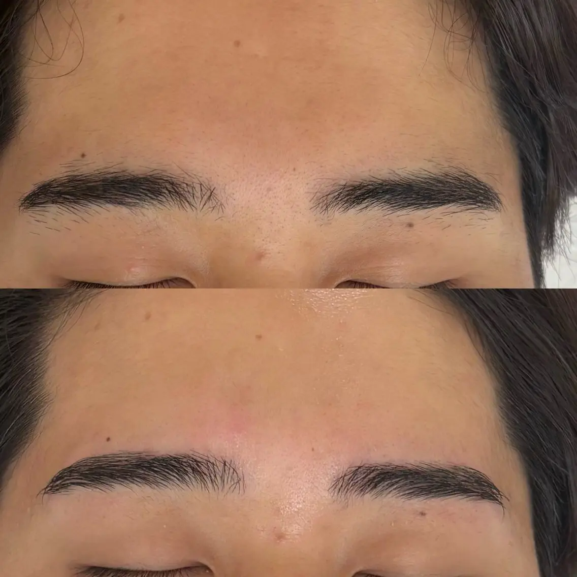 メンズ眉毛　3週間自己処理なしの方/顔出しOKの写真