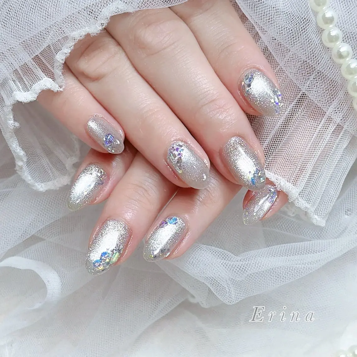 ネイル Erina🐱 フィルイン💅パラのネイルデザイン