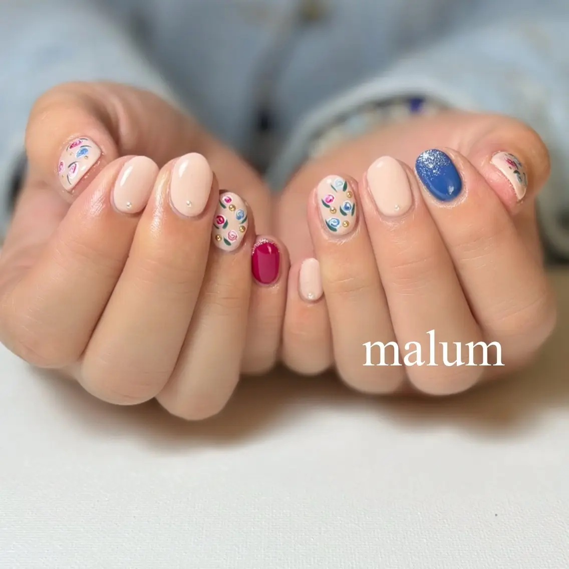 ネイル ハンドネイル malum nailのネイルデザイン