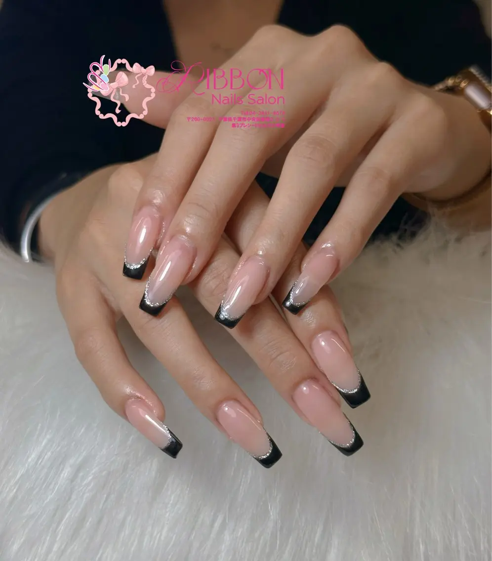 ネイル フットネイル フレンチネイル ジェルネイル マグネットネイル 持ち込み ハンドネイル Ribbonnail salonのネイルデザイン