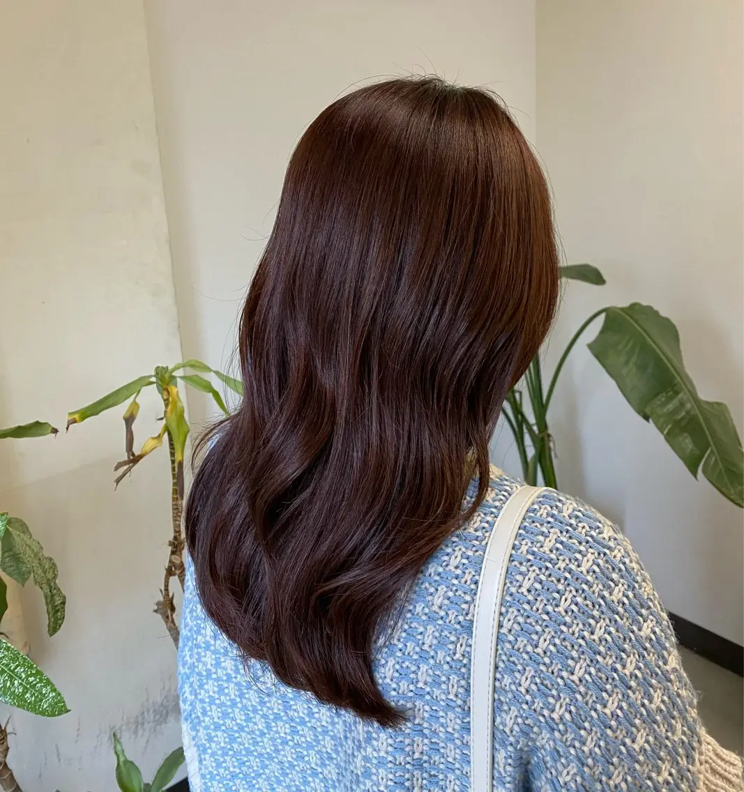 ロング カット ヘアカラー 透明感カラー 【問屋町】moe🪿のヘアスタイル