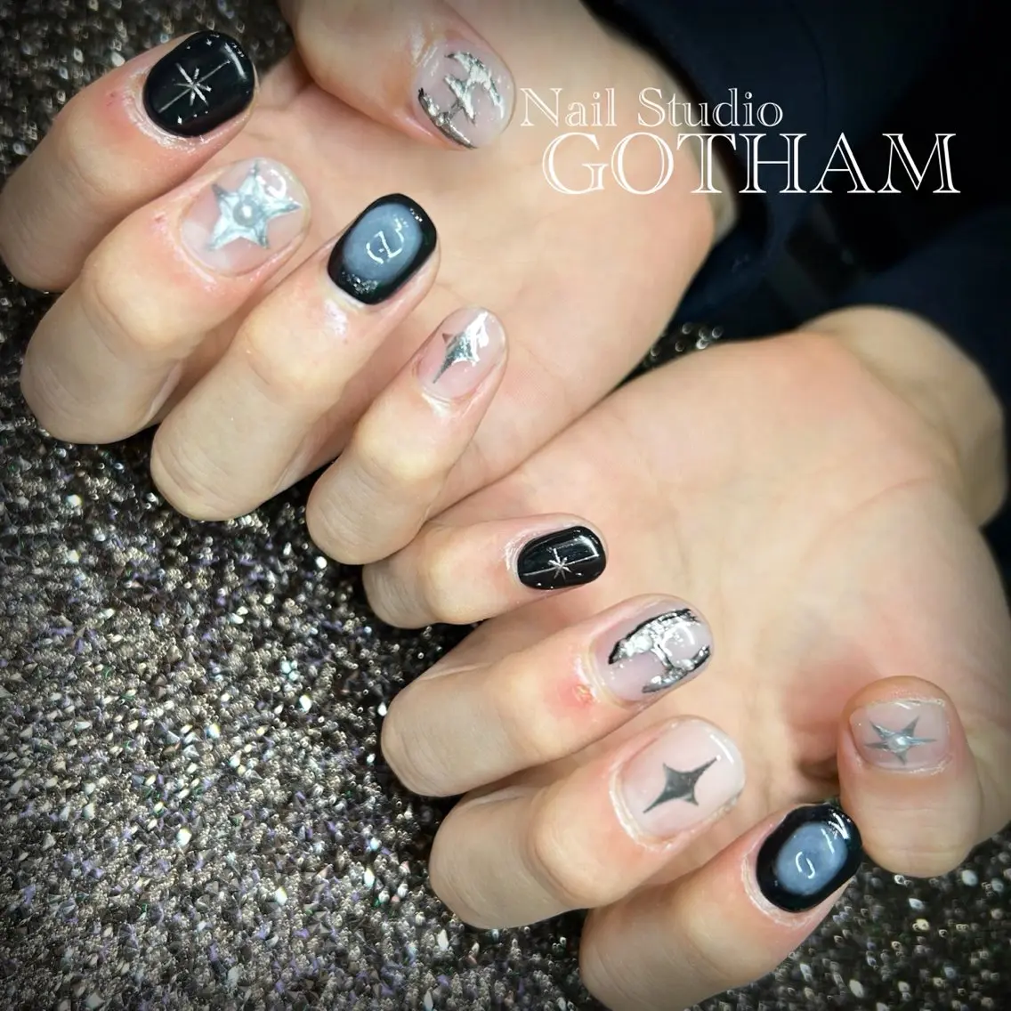 ネイル ハンドネイル 高円寺駅からすぐ🌈 ネイルGOTHAMのネイルデザイン