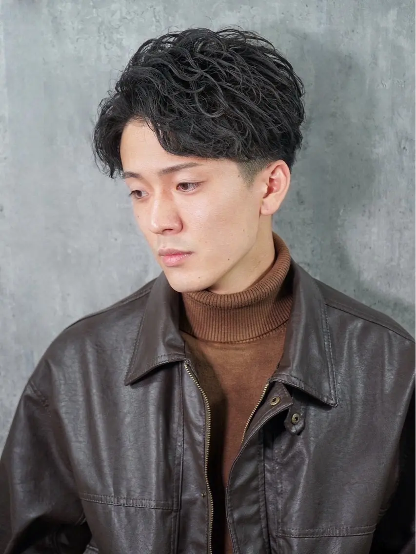 ショート パーマ 田場 彪太郎のヘアスタイル