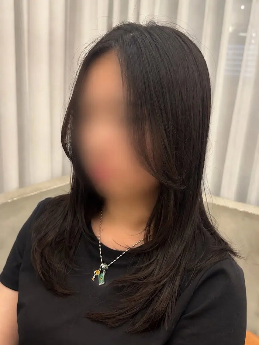 ミディアム カット 銀座YUKINA🌙 レイヤー/ブリーチのヘアスタイル