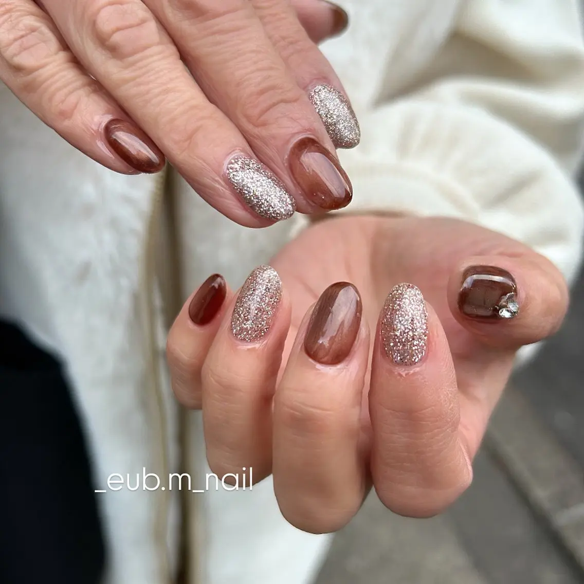 ネイル マグネットネイル ハンドネイル 深夜ネイルサロン eub.m_nailのネイルデザイン
