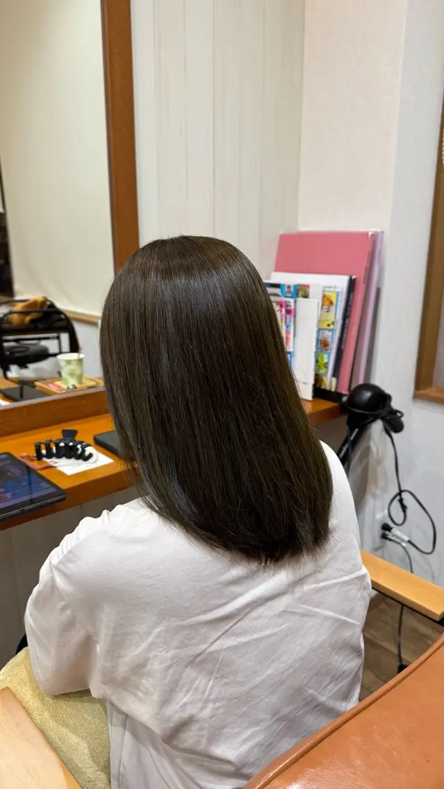 カラー ブラウンカラー オリーブブラウン モデル募集中 あゆのヘアスタイル