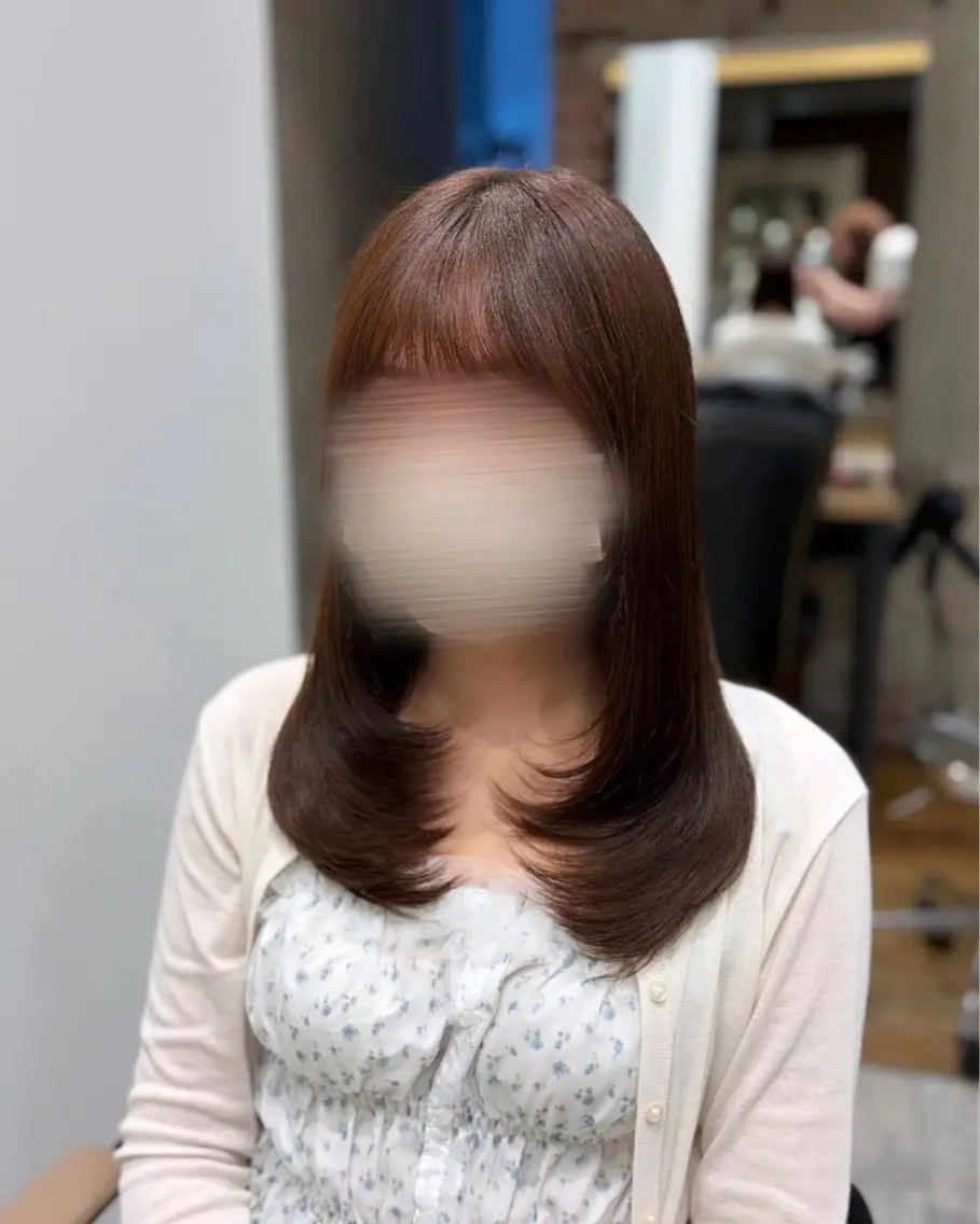 ミディアム ミディアムレイヤー レイヤーカット はるな /レイヤーカットのヘアスタイル
