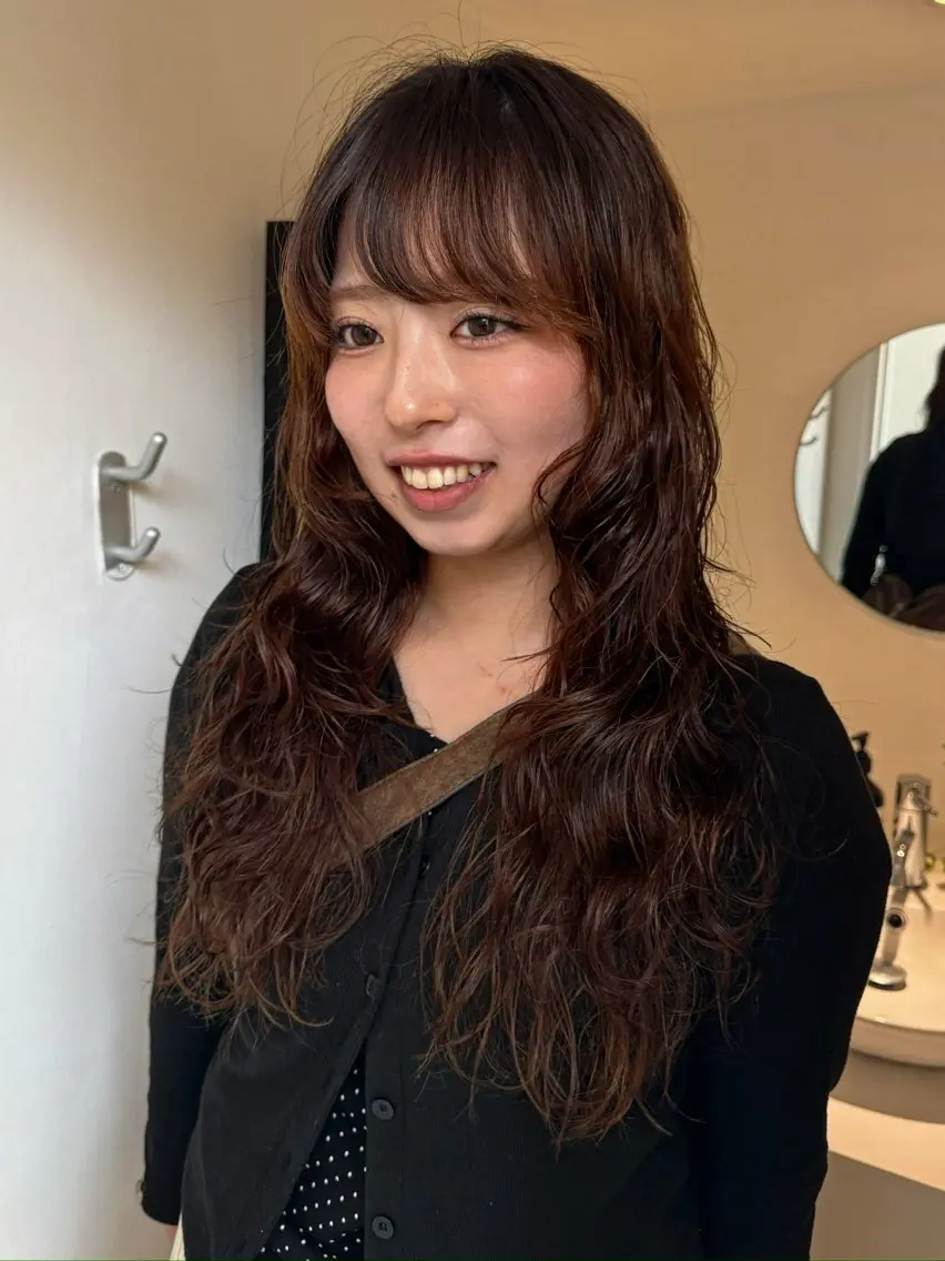 ロング パーマ ito suzuco @suc__asのヘアスタイル