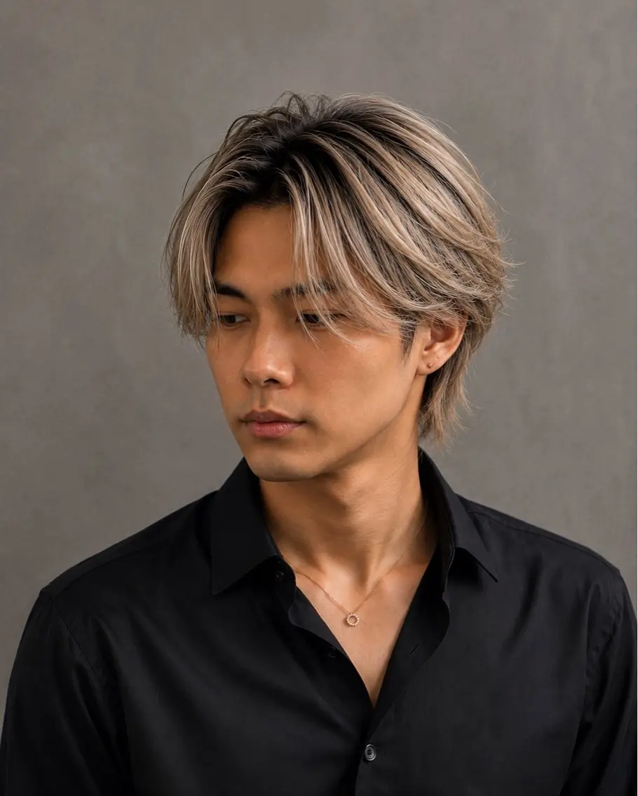 メンズカット+バレイヤージュ「ブリーチ×2」¥29100→¥16000【owl心斎橋を初めてご利用の方】の写真