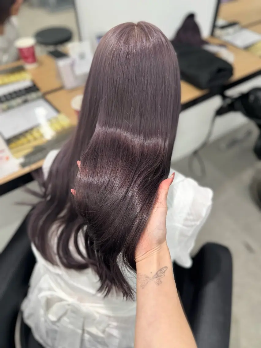 ロング カラー ヘアアレンジ ヘアカラー トリートメント ヘッドスパ ヘアセット 🤍淡色ピンク&ラベ ンダーYUKI🤍のヘアスタイル