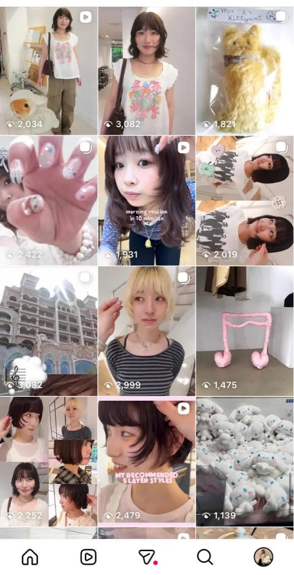 ミディアム パーマ yuka | 京都 |カットモデル🧁♡のヘアスタイル